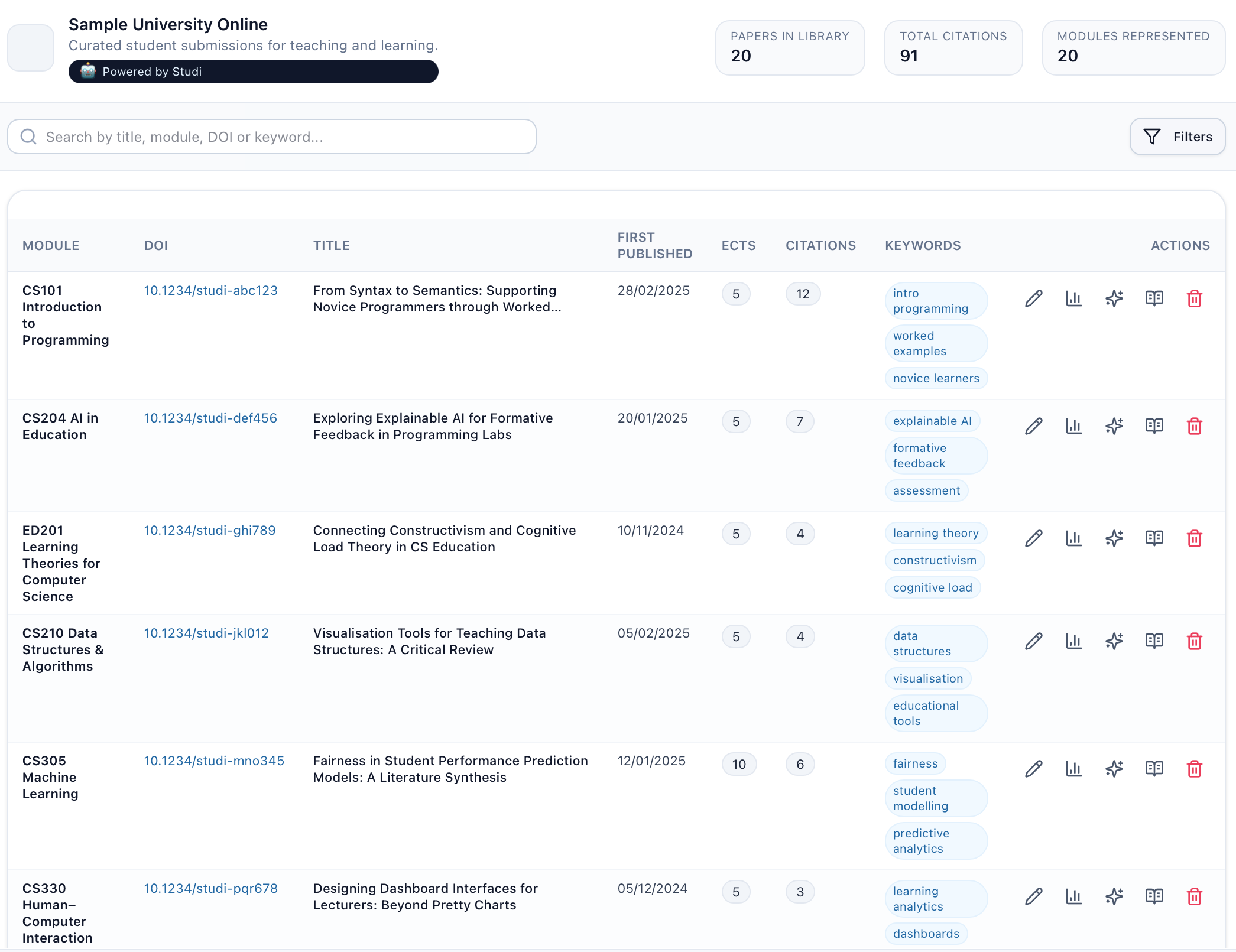 Repository Selection Mockup