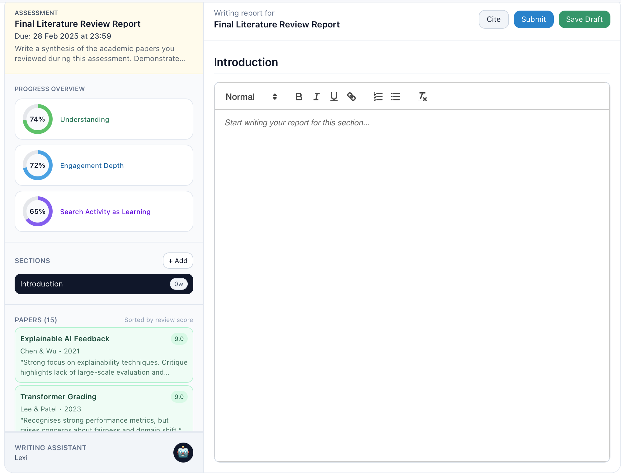 Repository Selection Mockup